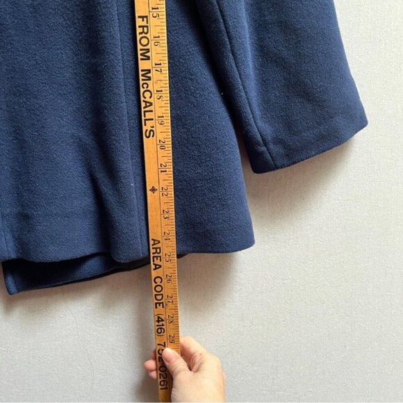 Mallia cashmere wool double breasted pea coat Sz 6 - Picture 10 of 13